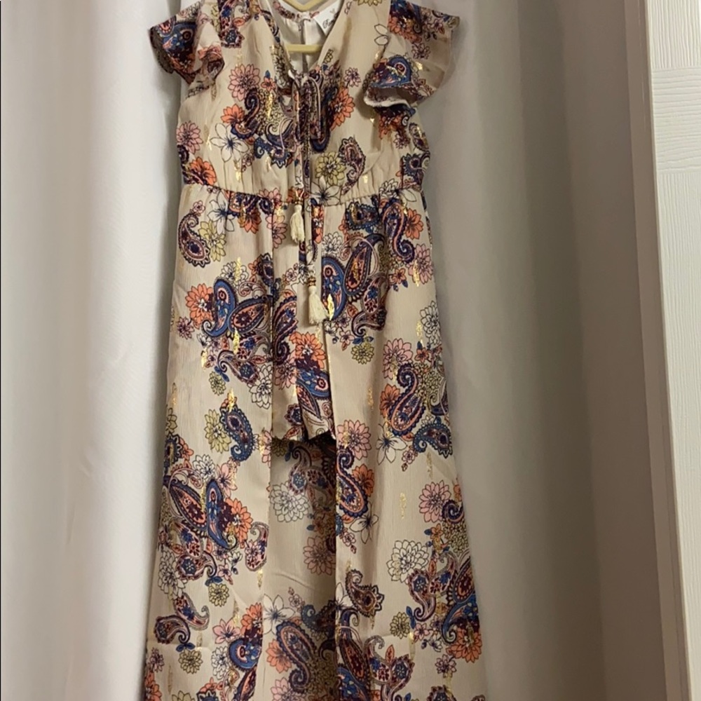 Little girl dress with shorts attached